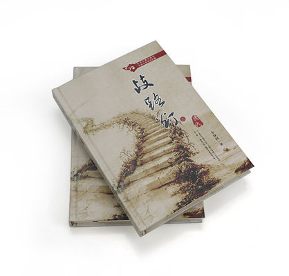 Hardcover Off-White 80g Inner Page Literary Novel Book Printing Service