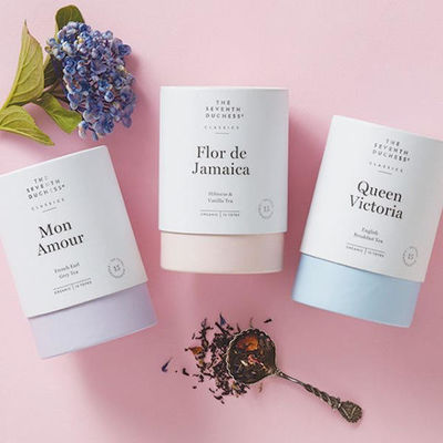 Recycled Cardboard Cylinder Tube Box Food Grade for Loose Leaf Tea Coffee