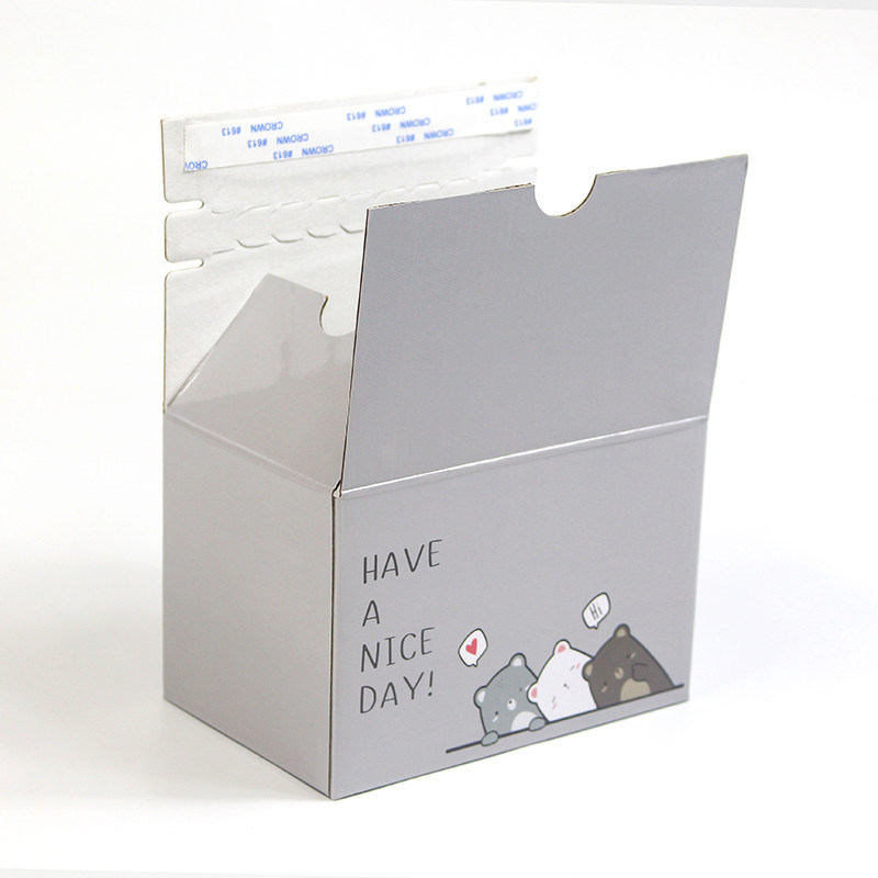 FSC Certificated Custom Easy Tear Strip Box Corrugated Cardboard Tear Open Box