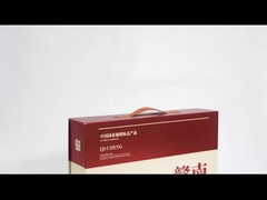 Luxus-Orange-Frucht-Falt-Magnetgeschenk-Box mit Griff