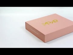 Custom Logo Luxus Pink Gold Stempel Magnetische Klappgeschenk-Box