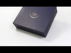 Luxus-Royal Blue UV-Beschichtung Goldfolie Deckel und Basis Geschenkbox