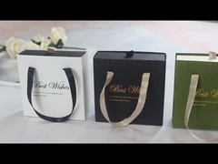 Luxus schwarz-weiß Schmuck Halskette Schublade Geschenkbox mit Griff